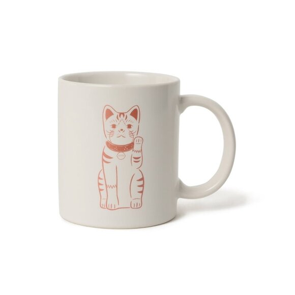 Beams Other - BEAMS Japan x Chugai Toen Maneki Neko Mug - Orange Lucky Cat